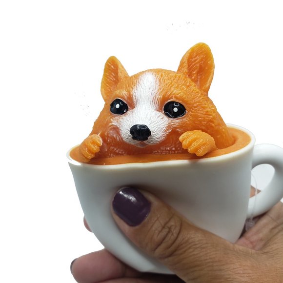 Schylling Squeeze 3 the Pup in a Cup Squishy Toy- Fidget Stress Ball - Random - Picture 4 of 8